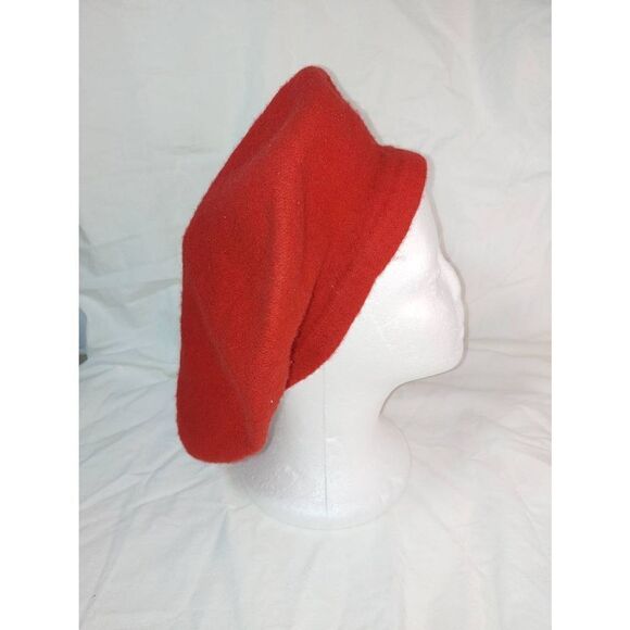 Normandy Mfg Basque Beret Women's Red 100% Wool Beret - Picture 2 of 5